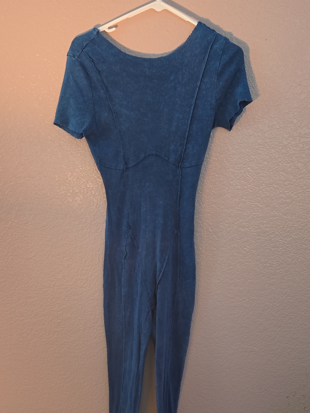 Womens Blue One-Piece Jumpsuit